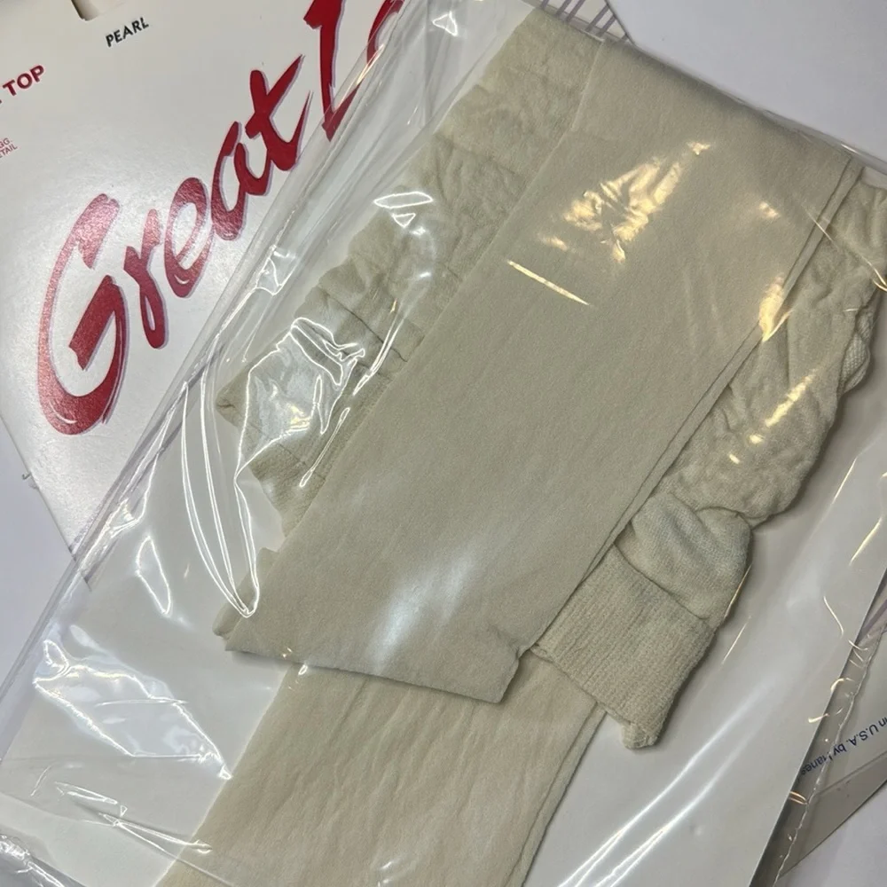 Cream sheer pantyhose